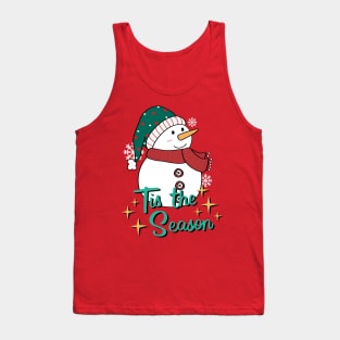 Cute Snowman waiting for Christmas Tank Top